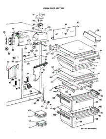 04 - Fresh Food Section parts for Ge Refrigerator TFX27ERBWH from AppliancePartsPros.com