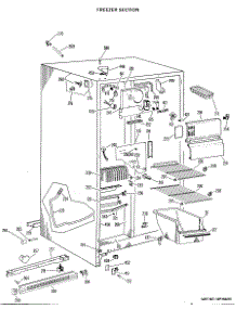 02 - Freezer Section parts for Ge Refrigerator TFX19LJF from AppliancePartsPros.com