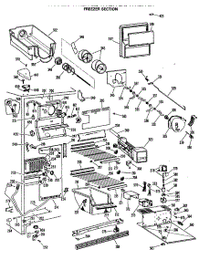 03 - Freezer Section parts for Ge Refrigerator TFX27FLL from AppliancePartsPros.com