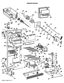 02 - Freezer Section parts for Ge Refrigerator TFX20RNB from AppliancePartsPros.com