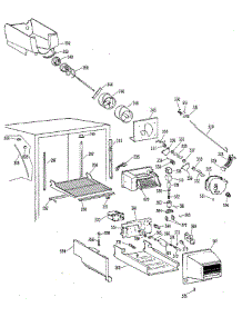 Ice Bucket Assembly parts for Ge Refrigerator TBX25RLF from AppliancePartsPros.com