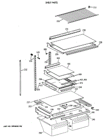 04 - Shelf Parts parts for Ge Refrigerator TBX21NIXDRWW from AppliancePartsPros.com