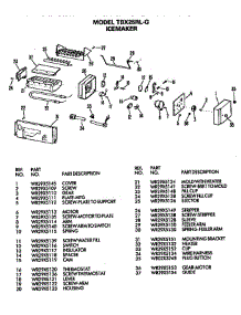 Icemaker parts for Ge Refrigerator TBX25RLGL from AppliancePartsPros.com