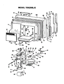 Freezer Door parts for Ge Refrigerator TBX25RLGL from AppliancePartsPros.com