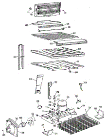 Unit parts for Ge Refrigerator TBX24ZLM from AppliancePartsPros.com