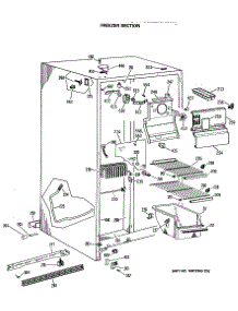 02 - Freezer Section parts for Ge Refrigerator TFC22ZRAWH from AppliancePartsPros.com