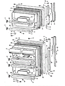 Doors parts for Ge Refrigerator TBX24ZKB from AppliancePartsPros.com