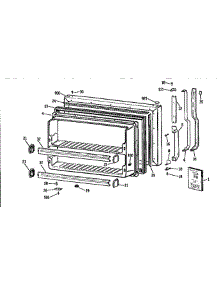 Freezer Door parts for Ge Refrigerator TBX21N1XDRAA from AppliancePartsPros.com
