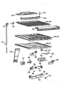 Compartment And Separator Asm parts for Ge Refrigerator TBX21N1XDRAA from AppliancePartsPros.com