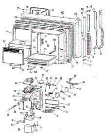Freezer Door parts for Ge Refrigerator TBX25RLG from AppliancePartsPros.com