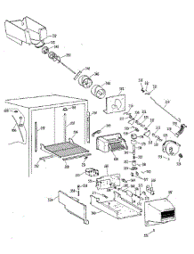 Ice Bucket Assembly parts for Ge Refrigerator TBX25RLG from AppliancePartsPros.com