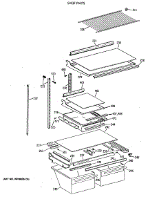 04 - Shelf Parts parts for Ge Refrigerator TBX21NIXBRAA from AppliancePartsPros.com