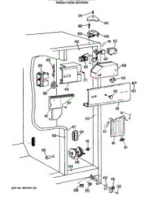 03 - Fresh Food Section parts for Ge Refrigerator TFEW22RRAWH from AppliancePartsPros.com