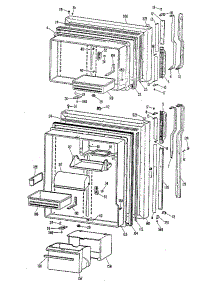 Doors parts for Ge Refrigerator TBX25ZLB from AppliancePartsPros.com