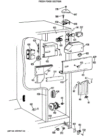 04 - Fresh Food Section parts for Ge Refrigerator TFEA24RRAAD from AppliancePartsPros.com