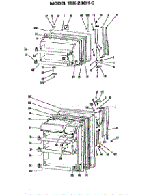 Doors parts for Ge Refrigerator TBX23CHC from AppliancePartsPros.com