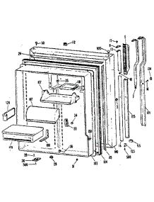 Fresh Food Door parts for Ge Refrigerator TBX25RKB from AppliancePartsPros.com