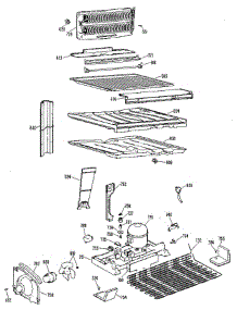 Unit parts for Ge Refrigerator TBX24TLR from AppliancePartsPros.com
