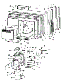 Freezer Door parts for Ge Refrigerator TBX25RLE from AppliancePartsPros.com