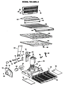 Unit parts for Ge Refrigerator TBX25RLER from AppliancePartsPros.com
