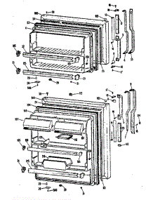 Doors parts for Ge Refrigerator TBX21PKB from AppliancePartsPros.com