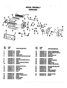 Icemaker parts for Ge Refrigerator TBX25RLFL from AppliancePartsPros.com