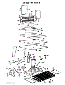 Unit parts for Ge Refrigerator TBX23CHB from AppliancePartsPros.com