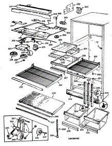 03 - Section3 parts for Ge Refrigerator TBXS19BLC from AppliancePartsPros.com