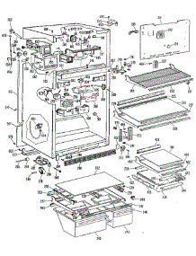 Refrigerator Cabinet parts for Ge Refrigerator TBX24TLM from AppliancePartsPros.com