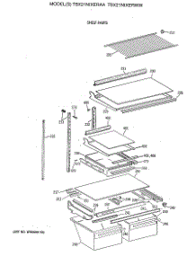 04 - Shelf Parts parts for Ge Refrigerator TBX21NIXERAA from AppliancePartsPros.com