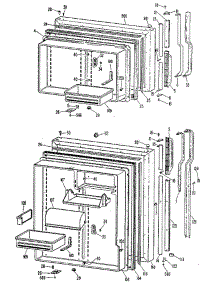 Doors parts for Ge Refrigerator TBX22ZLF from AppliancePartsPros.com