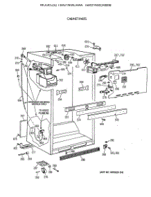03 - Cabinet Parts parts for Ge Refrigerator TBX21NIXCRAA from AppliancePartsPros.com