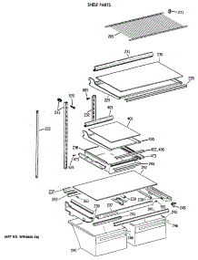 04 - Shelf Parts parts for Ge Refrigerator TBX21NIXARWW from AppliancePartsPros.com