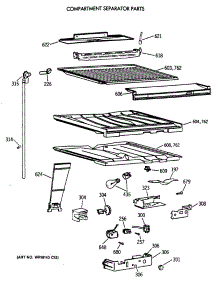 05 - Compartment Separator Parts parts for Ge Refrigerator TBX21NIXARWW from AppliancePartsPros.com