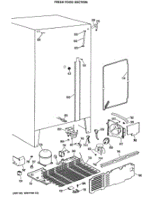 05 - Fresh Food Section parts for Ge Refrigerator TFE27FRAAD from AppliancePartsPros.com