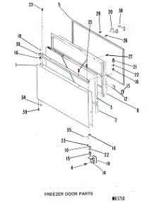 02 - Freezer Door Parts parts for Ge Refrigerator TCX20ZKB from AppliancePartsPros.com