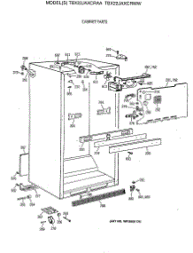 03 - Cabinet Parts parts for Ge Refrigerator TBX22JAXCRWW from AppliancePartsPros.com