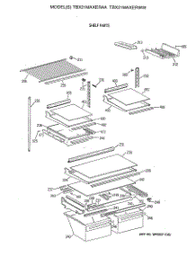 04 - Shelf Parts parts for Ge Refrigerator TBX21MAXERAA from AppliancePartsPros.com