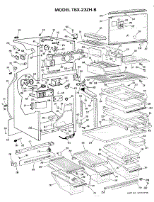 02 - Section2 parts for Ge Refrigerator TBX23ZHBR from AppliancePartsPros.com