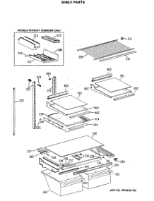 04 - Shelf Parts parts for Ge Refrigerator TBX22JASMRAD from AppliancePartsPros.com