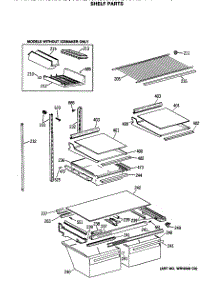 04 - Shelf Parts parts for Ge Refrigerator TBX24JASKRWH from AppliancePartsPros.com