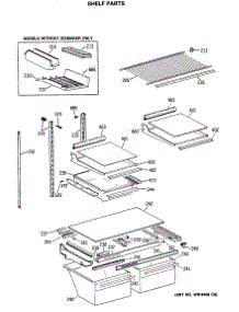04 - Shelf Parts parts for Ge Refrigerator TBX24JASHRWH from AppliancePartsPros.com