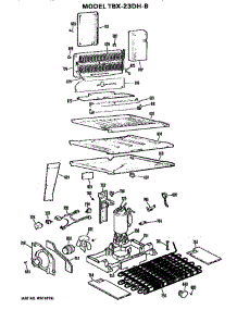 Unit parts for Ge Refrigerator TBX23DHB from AppliancePartsPros.com