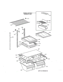 04 - Shelf Parts parts for Ge Refrigerator TBX24JIZERWW from AppliancePartsPros.com