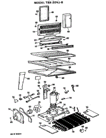 Unit parts for Ge Refrigerator TBX20VJB from AppliancePartsPros.com