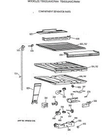 05 - Compartment Separator Parts parts for Ge Refrigerator TBX22JAXCRAA from AppliancePartsPros.com