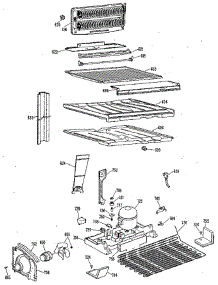 Unit parts for Ge Refrigerator TBX24NLF from AppliancePartsPros.com