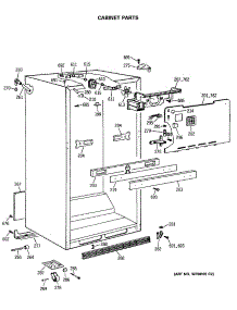 03 - Cabinet Parts parts for Ge Refrigerator TBX21MASRRWH from AppliancePartsPros.com
