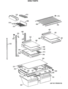 04 - Shelf Parts parts for Ge Refrigerator TBX21MASRRWH from AppliancePartsPros.com