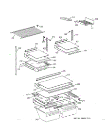 04 - Shelf Parts parts for Ge Refrigerator TBX21MAXFRWW from AppliancePartsPros.com